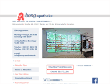 Tablet Screenshot of bong-apotheke.de